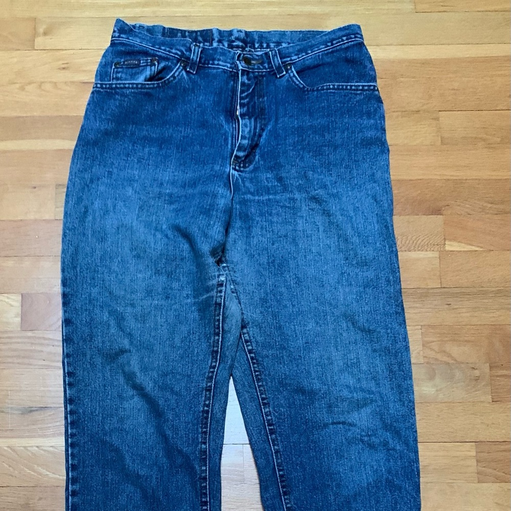 Vintage 90s Riders by Lee High-Rise Mom Jeans | Made in USA | Straight Leg Denim